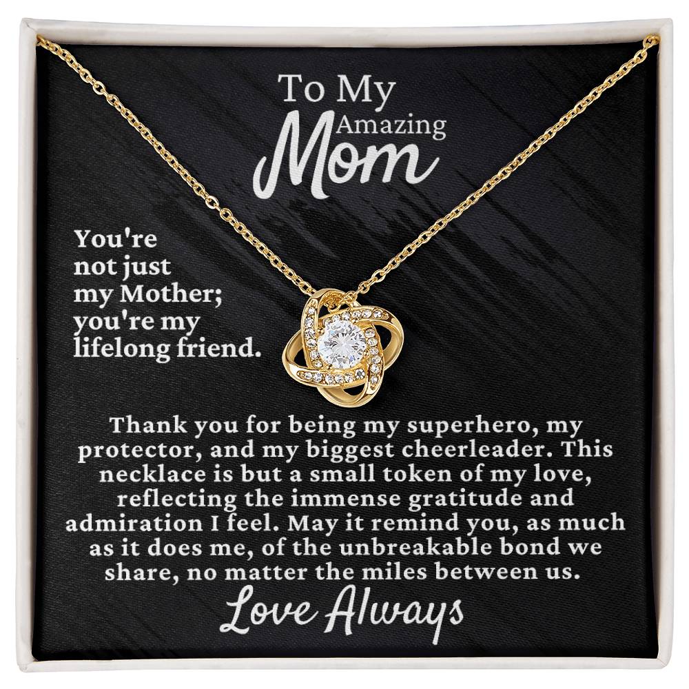 Mom's Love Knot Necklace - Elegant & Timeless Gift [FREE Shipping]