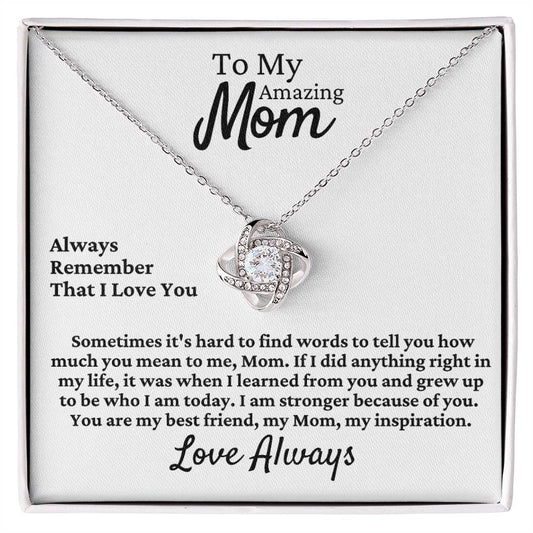 Mom's Love Knot Necklace - [Free Shipping]