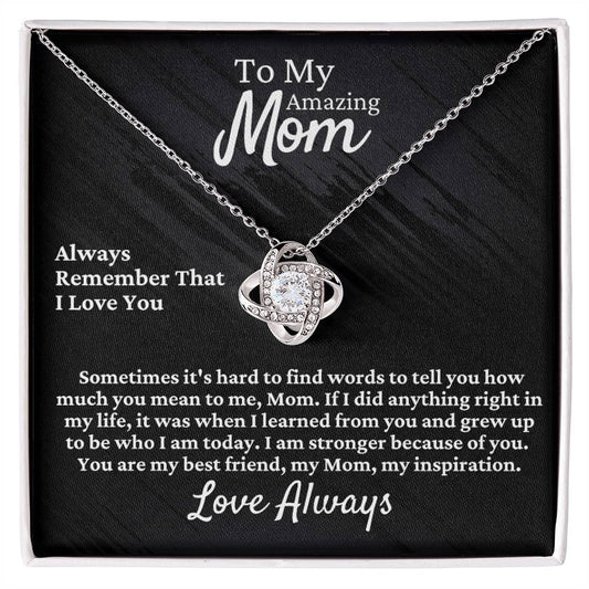 Mom Necklace | Love Knot Necklace for Her [FREE Shipping]