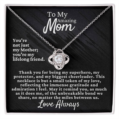 Mom's Love Knot Necklace - Elegant & Timeless Gift [FREE Shipping]