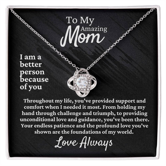 Mom Love Knot Necklace | FREE Shipping