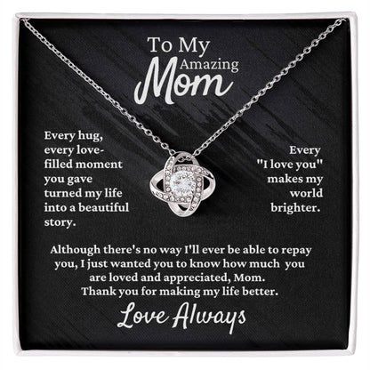 Mom Love Knot Necklace | FREE Shipping