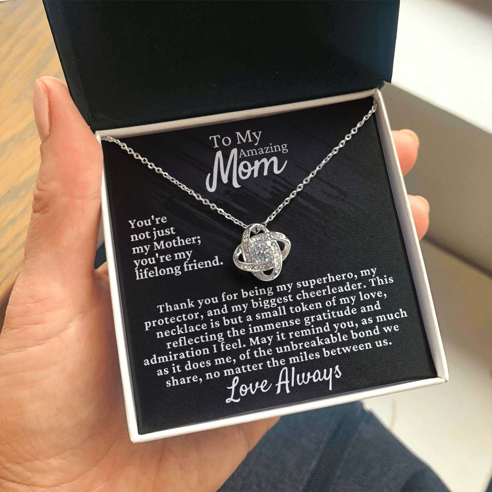 Mom's Love Knot Necklace - Elegant & Timeless Gift [FREE Shipping]