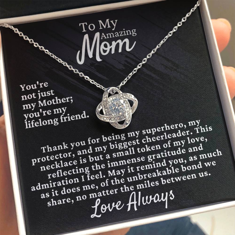 Mom's Love Knot Necklace - Elegant & Timeless Gift [FREE Shipping]