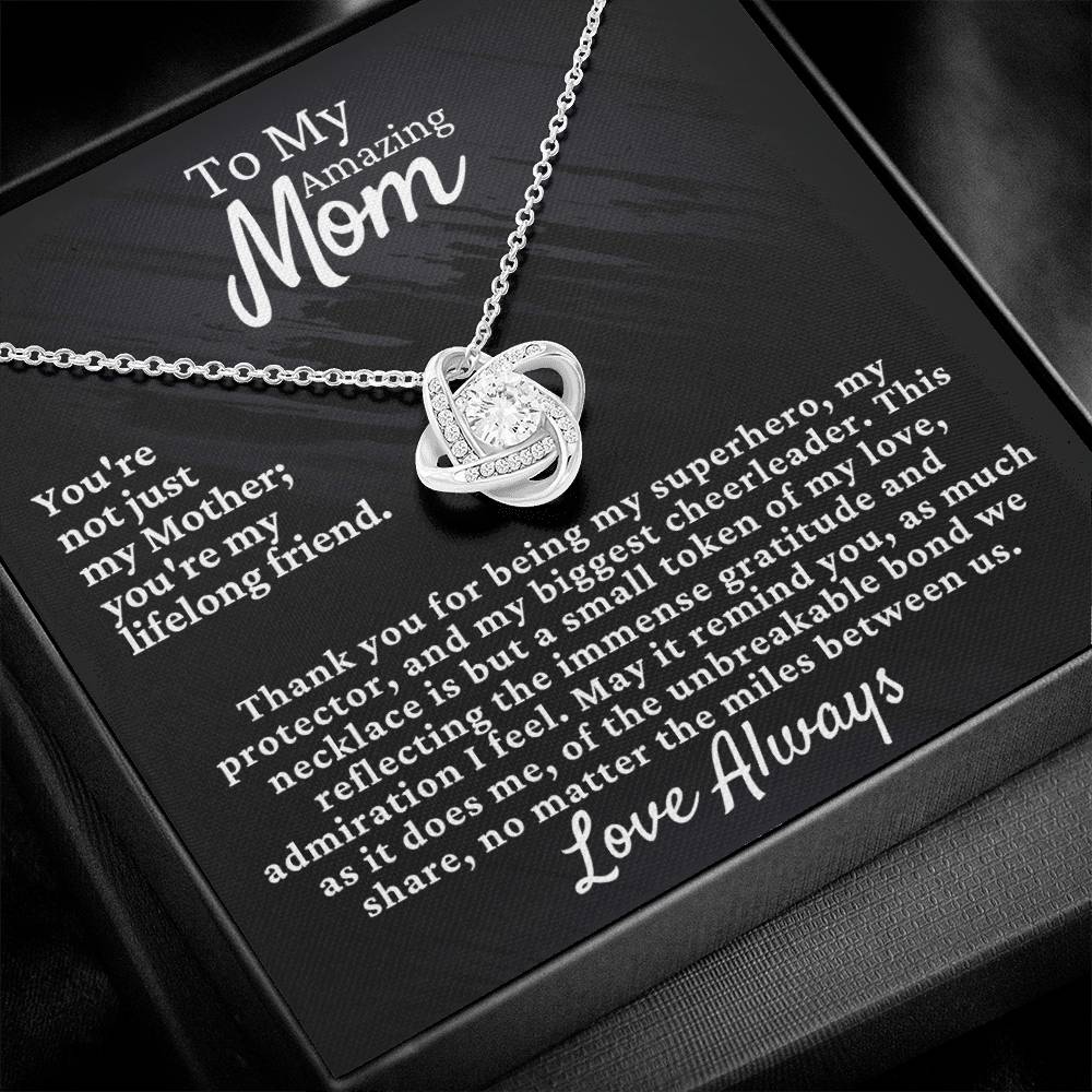 Mom's Love Knot Necklace - Elegant & Timeless Gift [FREE Shipping]