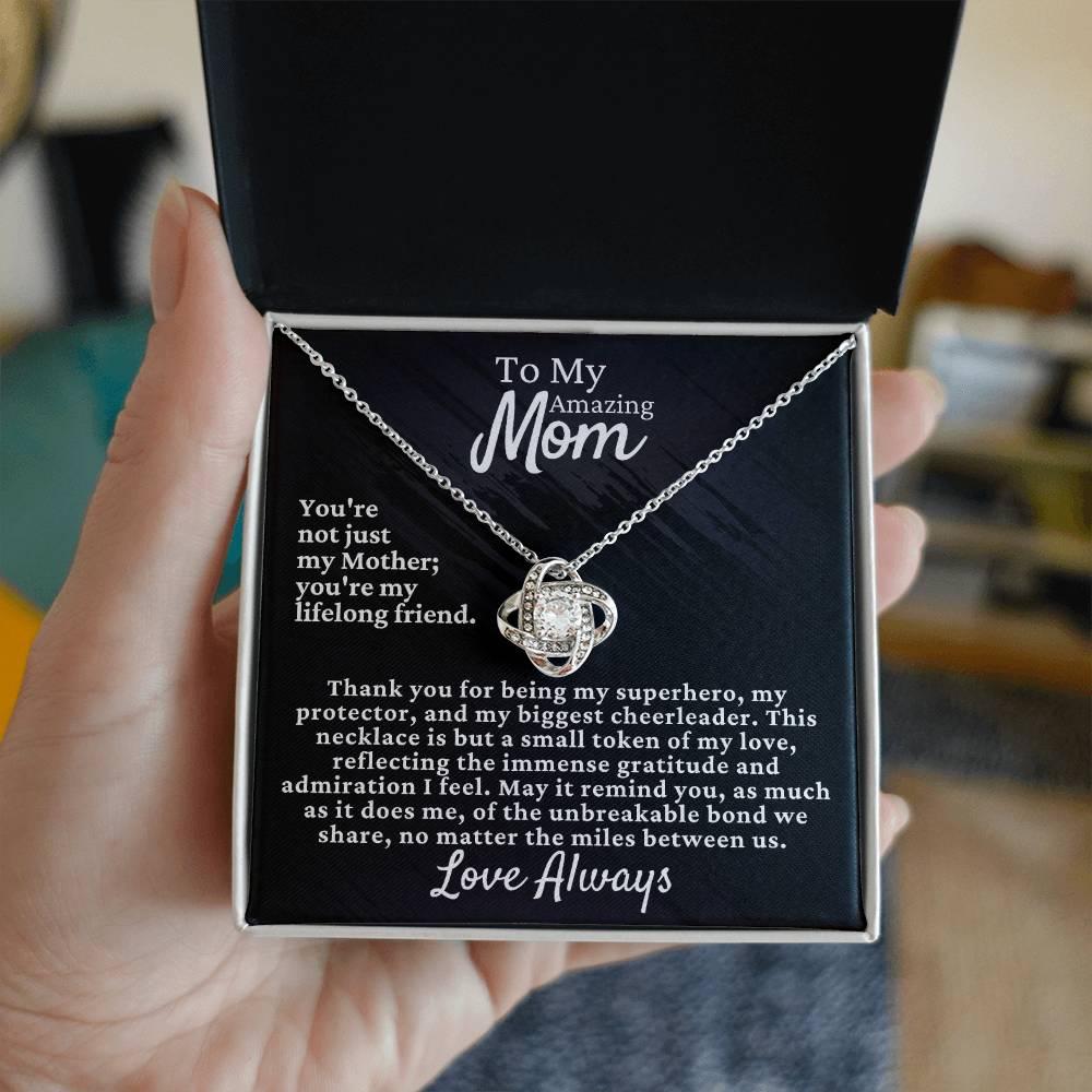 Mom's Love Knot Necklace - Elegant & Timeless Gift [FREE Shipping]