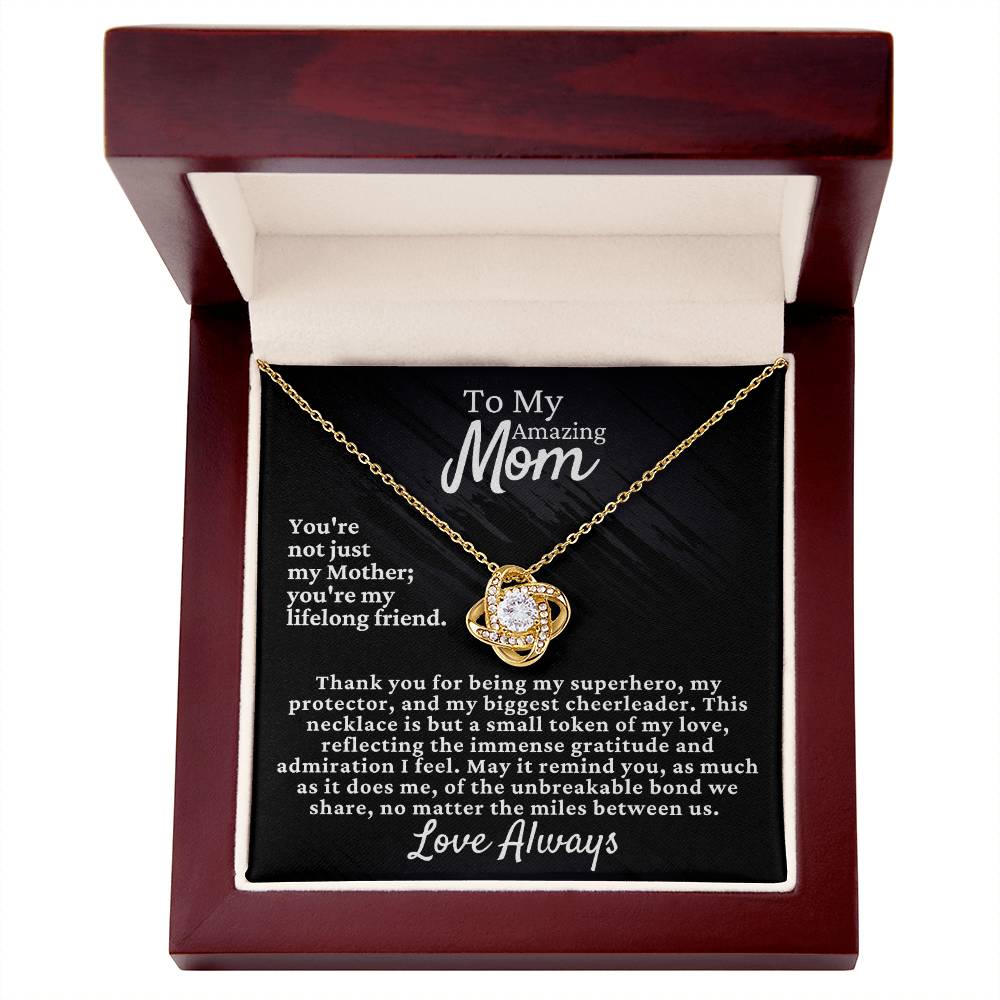 Mom's Love Knot Necklace - Elegant & Timeless Gift [FREE Shipping]