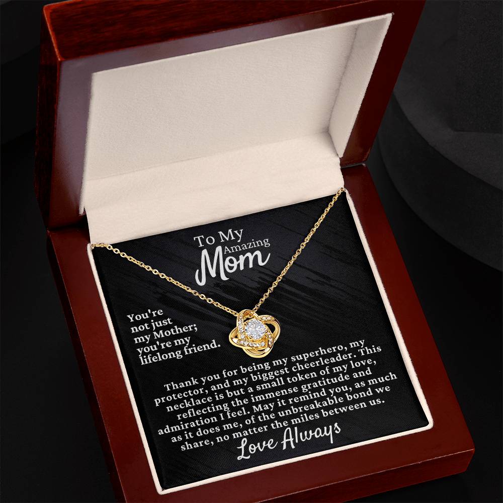 Mom's Love Knot Necklace - Elegant & Timeless Gift [FREE Shipping]