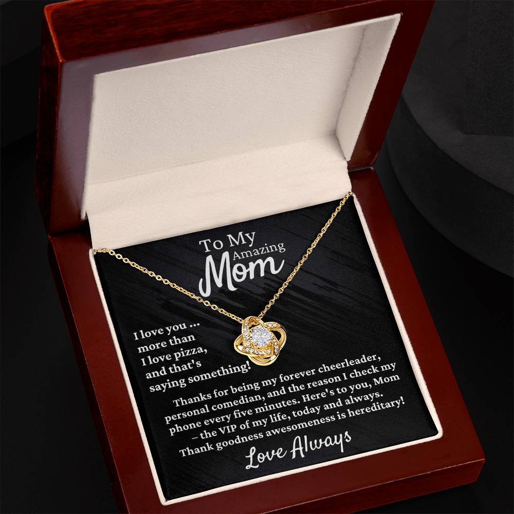 Mom Necklace | Love Knot Pendant [FREE Shipping]