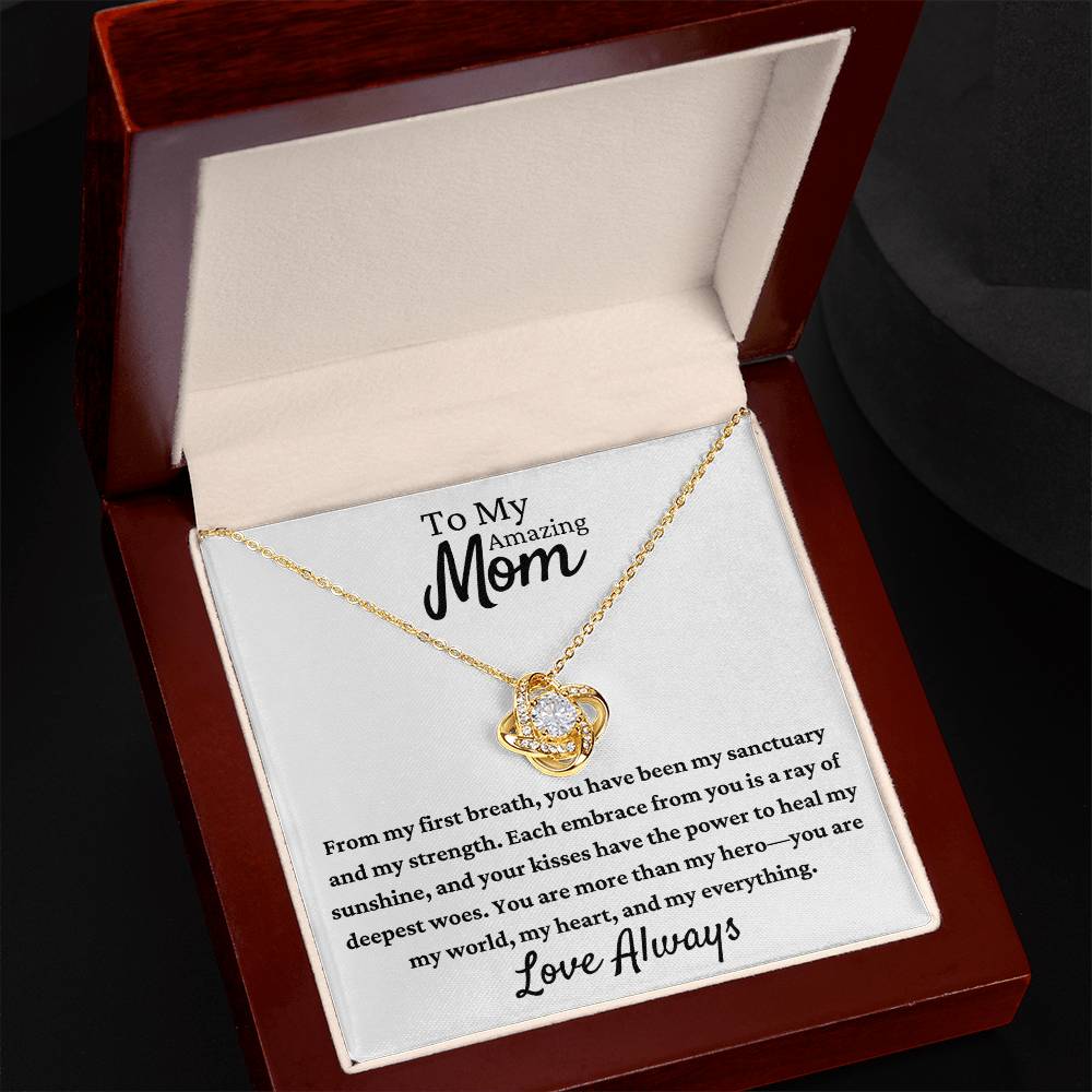 Knot Pendant Necklace for Mother - Elegant Love Symbol Gift [FREE Shipping]