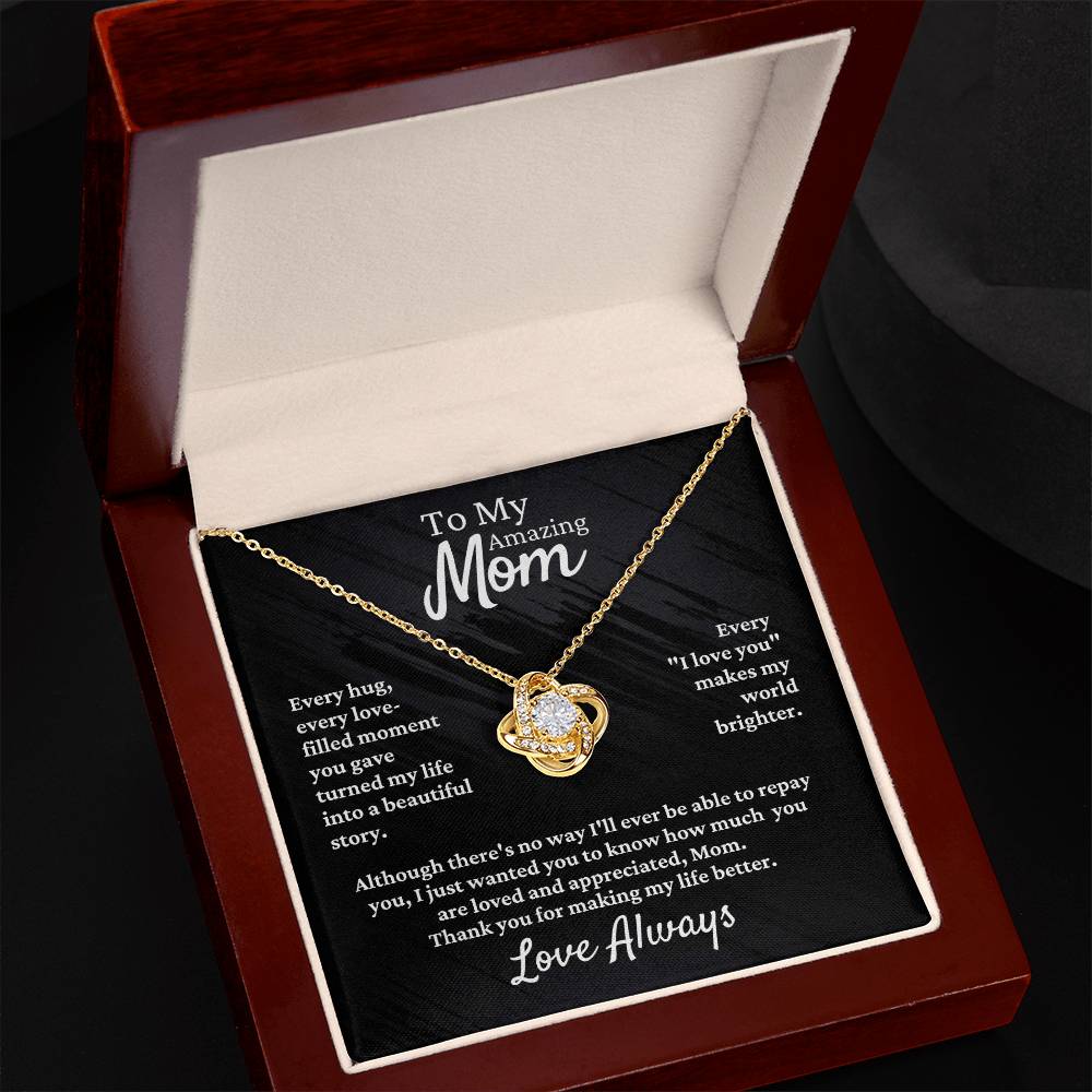 Mom Love Knot Necklace | FREE Shipping