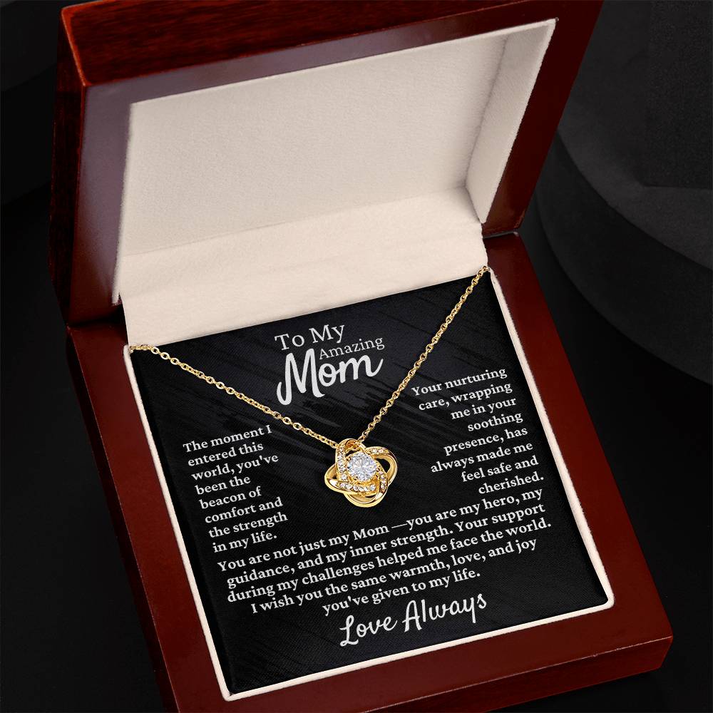 Mom Necklace | Love Knot Necklace [FREE Shipping] - Perfect Gift for Mom