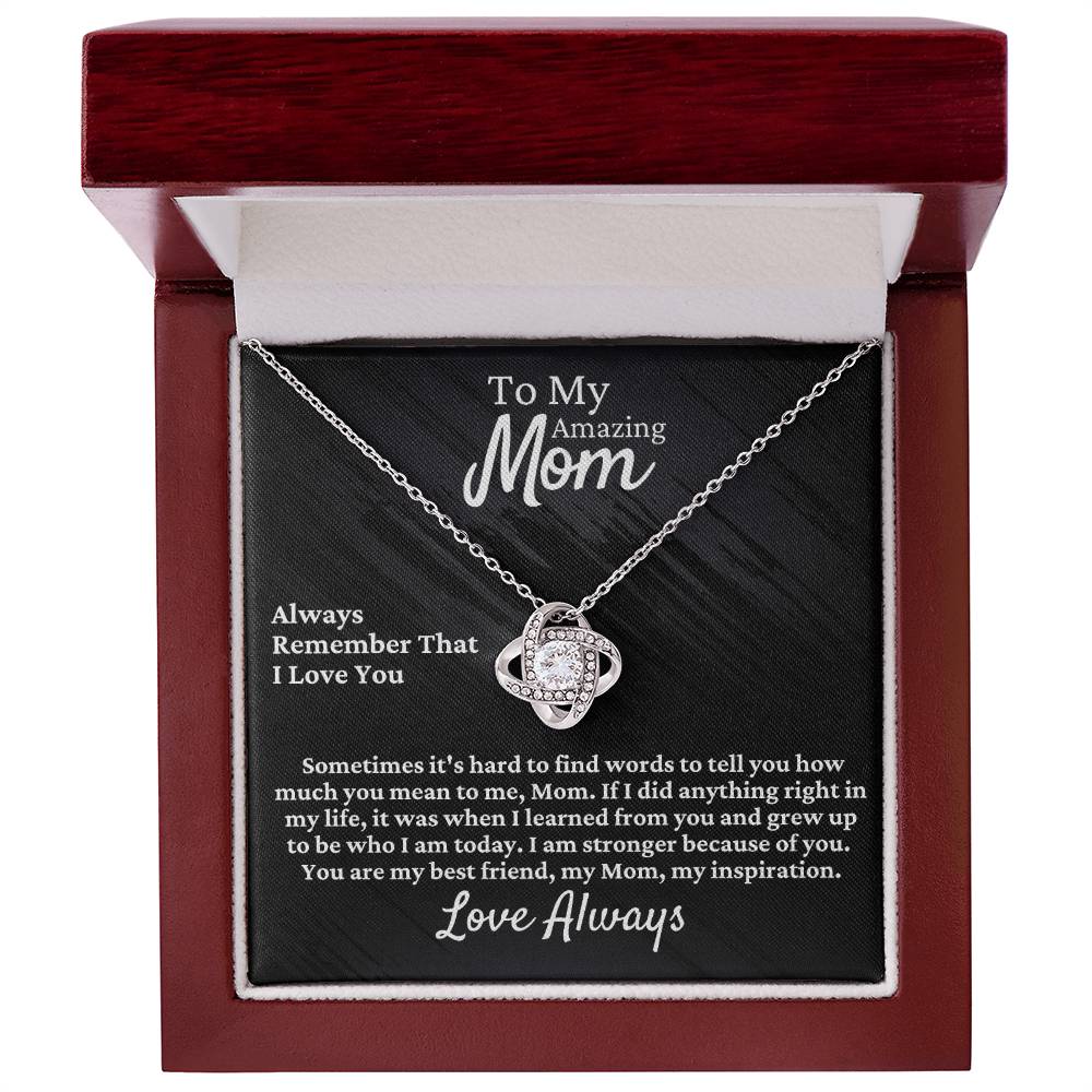 Mom Necklace | Love Knot Necklace for Her [FREE Shipping]