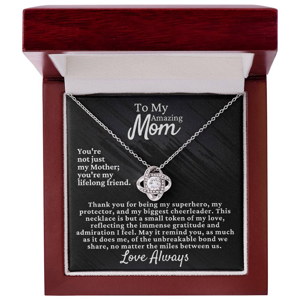 Mom's Love Knot Necklace - Elegant & Timeless Gift [FREE Shipping]