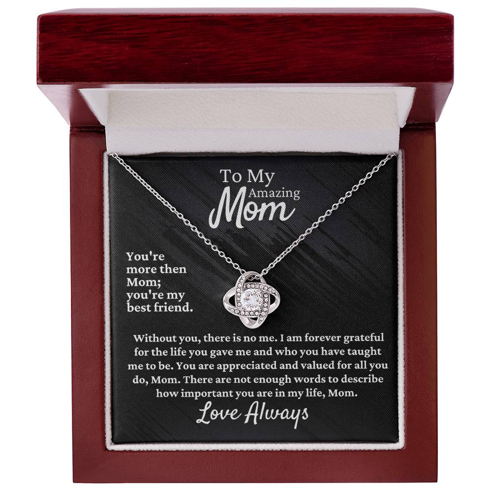 Mom Necklace: Love Knot Pendant [FREE Shipping]