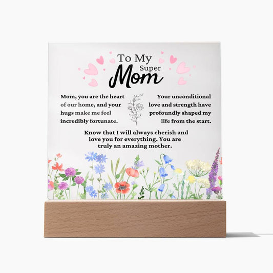 To Mom Acrylic Plaque [FREE SHIPPING]