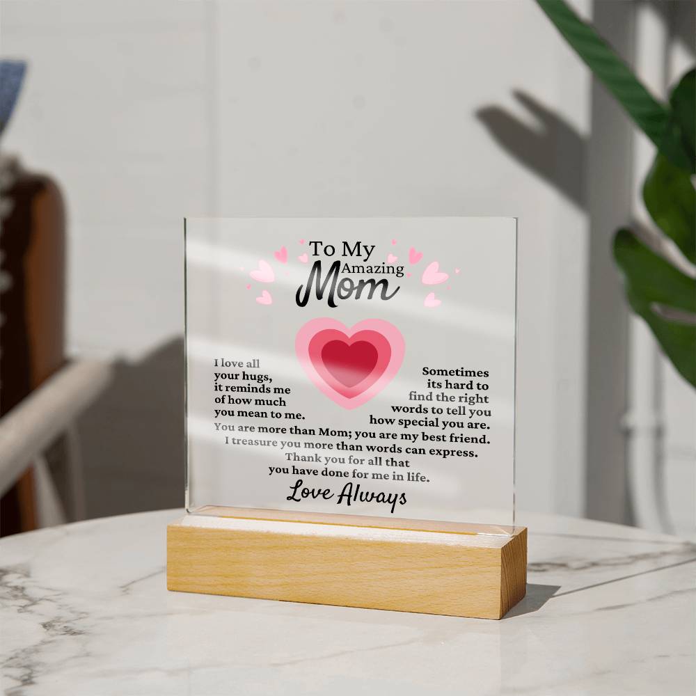 For Mom Acrylic Plaque [FREE Shipping]