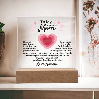 For Mom Acrylic Plaque [FREE Shipping]